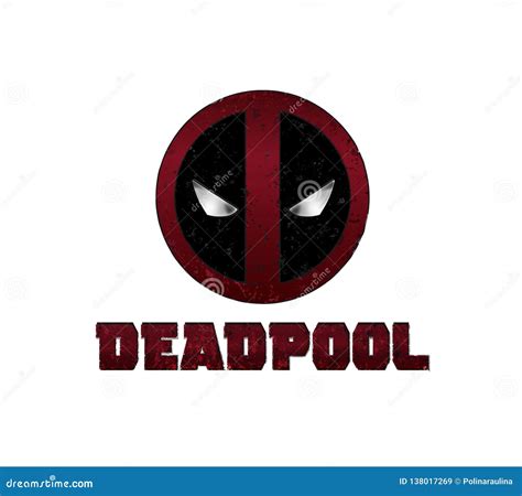 Deadpool Logo Banner on White Background. Editorial Stock Image - Illustration of abstract ...