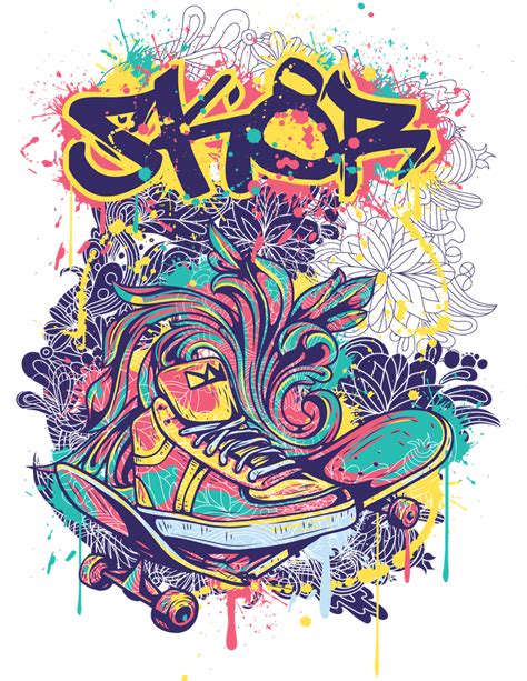 Old School Graffiti Art Art Print by ReArtwork - X-Small in 2021 ...