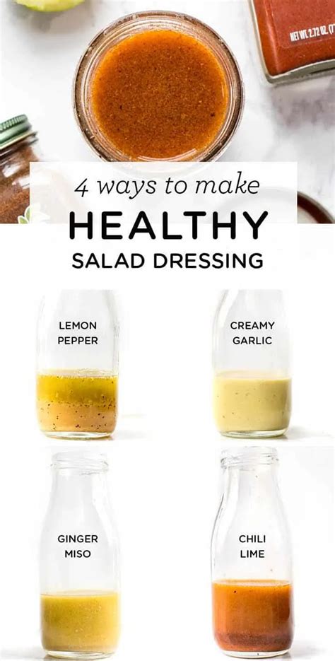 Healthy Salad Dressing: 4 Different Ways - Simply Quinoa