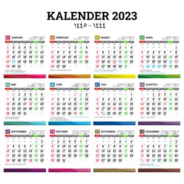 Kalender 2023 Avec Hijri Et Fête Nationale Indonésienne PNG , Calendrier 2023, Hijriah, Lengkap ...