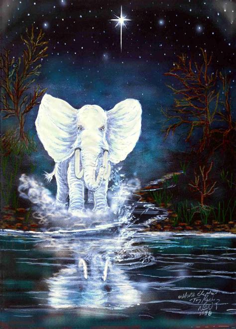 White Elephant | Painting, Art, White elephant