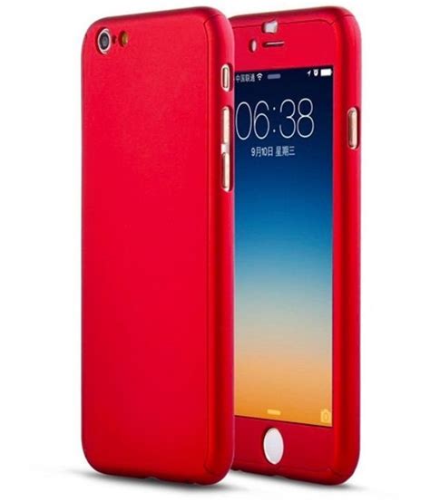 Apple iPhone 7 Plain Cases Sami - Red - Plain Back Covers Online at Low ...