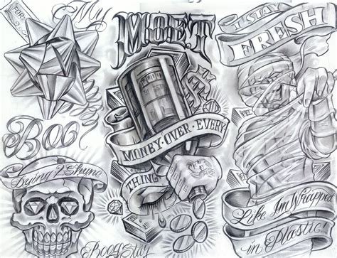 Tattoo Flash by Boog. Татуировки, зарисовки (191 фото) | Money tattoo ...