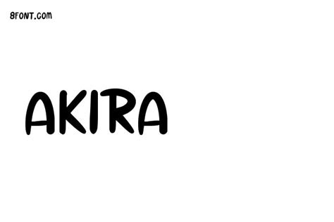 Akira - Free Font Download