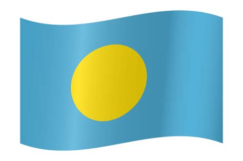 Palau flag emoji - Country flags