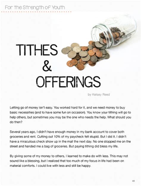 Stand & Shine Magazine: Tithes & Offerings