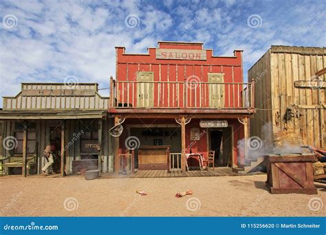 Western Houses on the Stage of the O.K. Corral Gunfight in Tombstone, Arizona Editorial Image ...