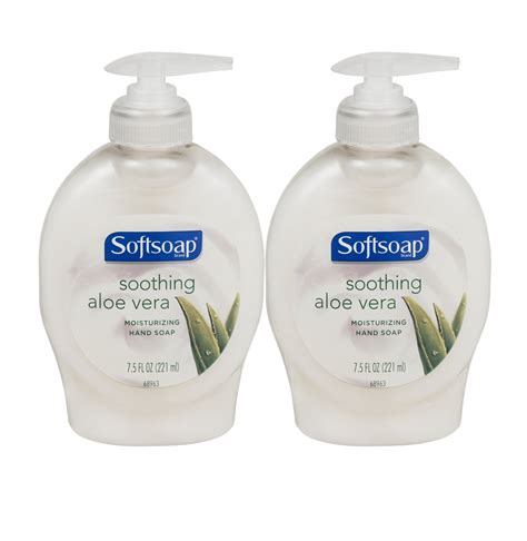 Softsoap Soothing Aloe Vera Moisturizing Hand Soap, 7.5 fl oz, 2 Pack - Walmart.com