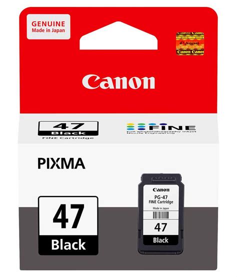 Canon PG47 Black Ink Cartridge For Canon Pixma E460, E400 And E480 ...