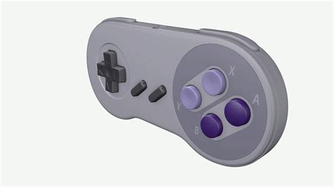 Super Nintendo Controller Model - TurboSquid 1646125