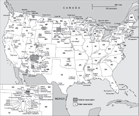 U.S. Federal and State Indian Reservations | Download Scientific Diagram