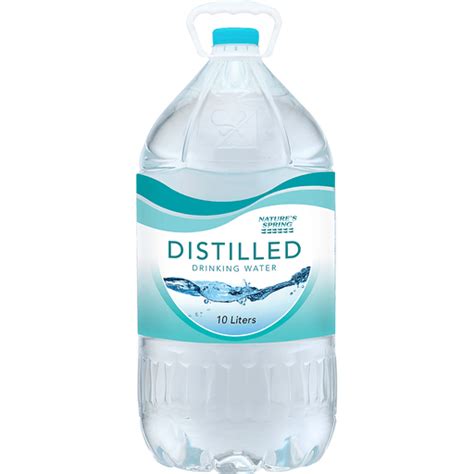 Nature's Spring Distilled Drinking Water | 10L | Water | Walter Mart