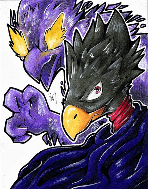 Tokoyami fan art I finished yesterday : r/BokuNoHeroAcademia