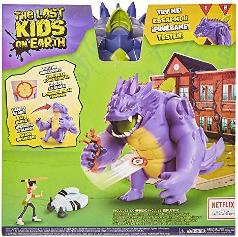 The Last Kids On Earth Chompin’ Blarg 9″ Action Figure Playset with Jack and Zombie Action ...