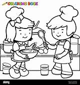 Kids food coloring kitchen Hi Res Stock Photography And Images  Alamy sketch template