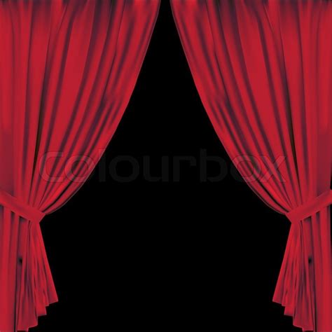 Theatre curtain. vector illustration. ... | Stock vector | Colourbox