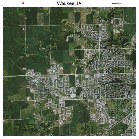 Aerial Photography Map of Waukee, IA Iowa