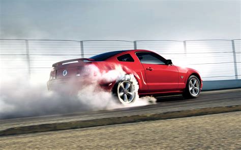 2022 Mustang Burnout Wallpaper