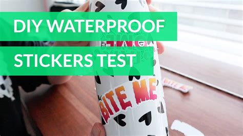 How To Make Waterproof Stickers Cricut - YouTube