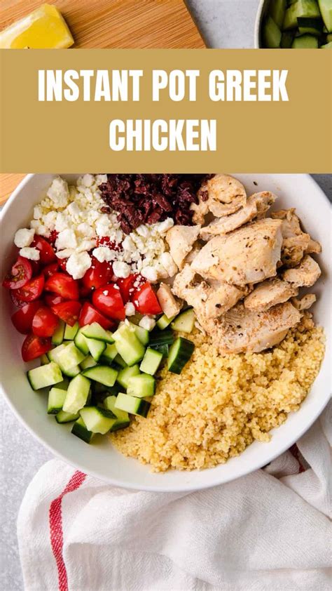 Instant Pot Greek Chicken Recipe | Mediterranean Chicken