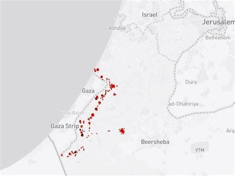 Interactive map visualizes tragic impact of Hamas attacks on Israel ...