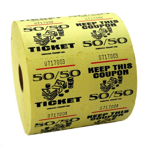 Yellow 50/50 Raffle Tickets - Walmart.com - Walmart.com