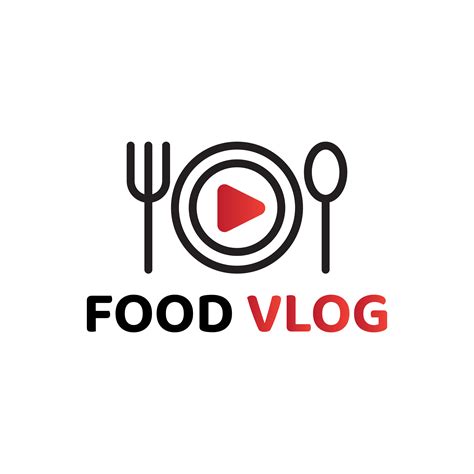 food vlog vector logo design 5463635 Vector Art at Vecteezy