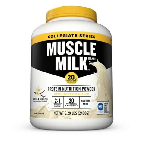 Muscle Milk Vanilla Creme Protein Nutrition Powder, 84.64 oz - Kroger