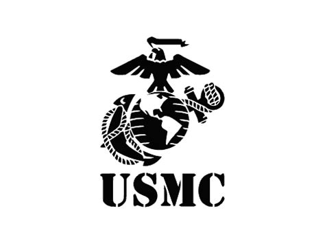 Usmc Logo Black And White