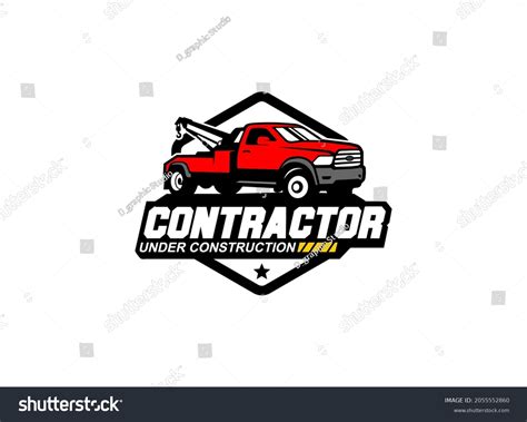 Towing Truck Service Logo Vector Transportation Stock Vector (Royalty Free) 2055552860 ...