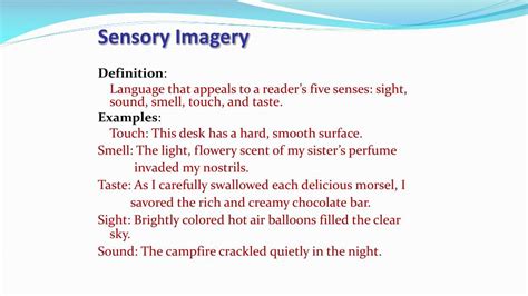 PPT - Sensory Imagery PowerPoint Presentation, free download - ID:1835207