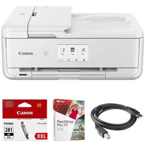 Canon Pixma TS9521C Wireless All-In-One Craft Printer + Printer Ink ...