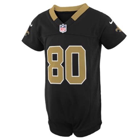 Nike Jimmy Graham New Orleans Saints Newborn Game Romper Jersey - Black ...