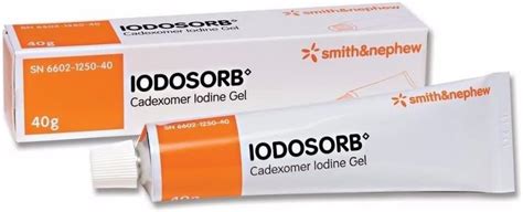 Iodosorb Wound Gel, 40Gm Tube (0.9% Cadexomer Iodine) 1 Count (2 Pack ...