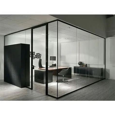 Plain Modular Glass Office Partition at Rs 1600/square feet in Noida ...