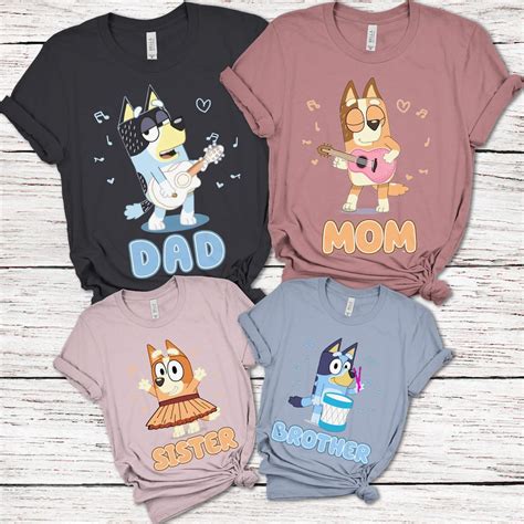 Family Shirt Bluey Birthday Shirt Bluey Kids and Adults | Etsy