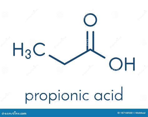 Propionic Acid (propanoic Acid) Molecule. Used As Preservative In Food ...