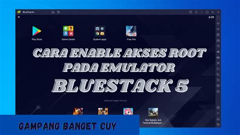 Cara Mudah Enable Akses Root Bluestack 5 - YouTube