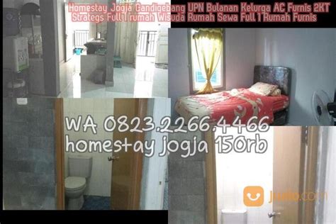 Homestay Jogja Candigebang UPN Bulanan Kelurga AC Furnis 2KT Strategs Full 1 rumah Wisuda Rumah ...