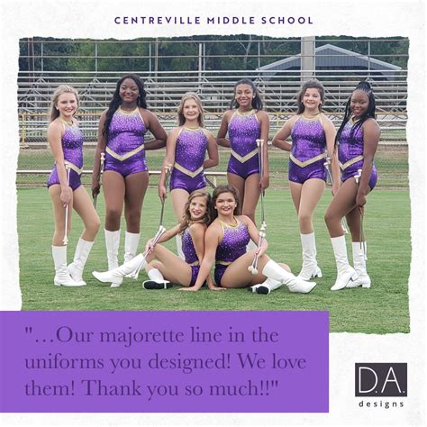 Centerville Middle School Majorettes 2020 – D.A. Designs Dancewear