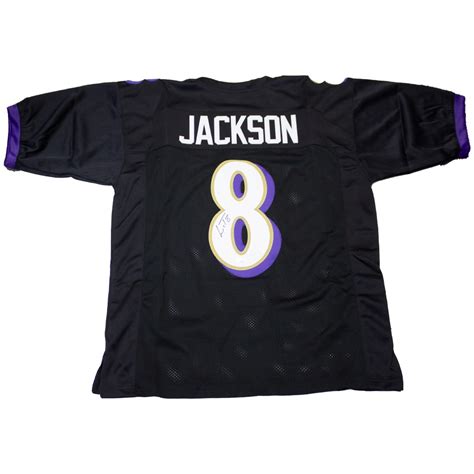 Lamar Jackson Autographed Signed Baltimore Ravens Black Custom Jersey ...