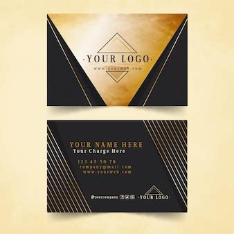 Free Vector | Gold foil business card template