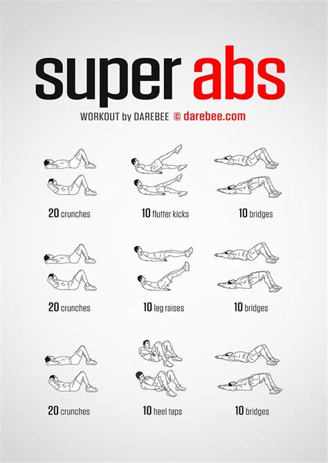 Super Abs Workout | Abs workout, Abs workout for women, Floor workouts