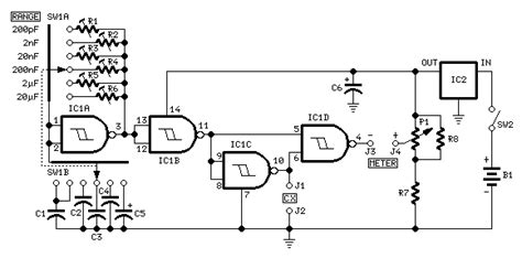 Simple Capacitance Meter - Measuring_and_Test_Circuit - Circuit Diagram ...