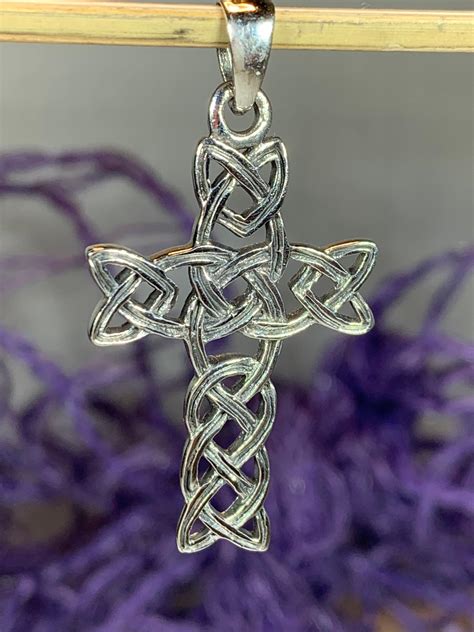 Celtic Cross Pendant, Cross Necklace, Celtic Jewelry, Anniversary Gift, Religious Jewelry ...