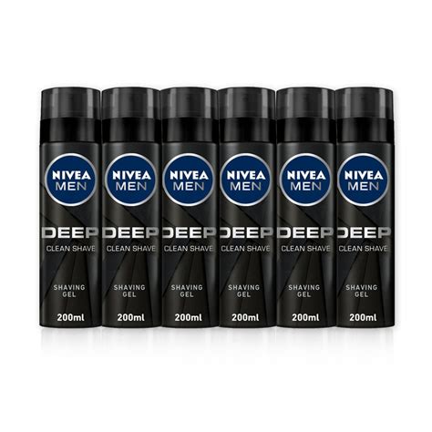 Nivea Men Shaving Gel Deep 200ml - (Pack of 6) – Billjumla.com