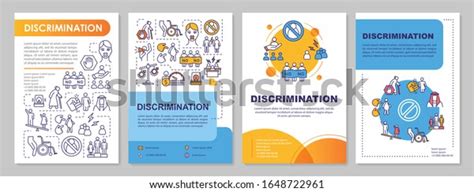 Gender discrimination brochure template. Sexism and prejudice. Flyer ...