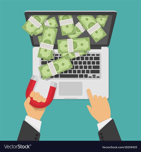 Money magnet Royalty Free Vector Image - VectorStock