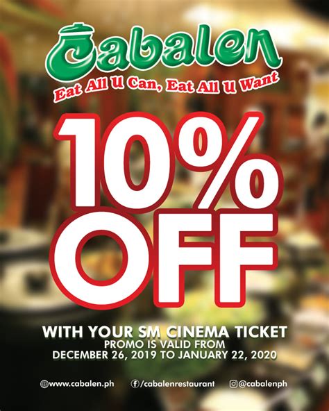 Manila Shopper: Cabalen x SM Cinema Holiday Treat: til Jan 2020