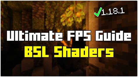 Ultimate FPS Guide for BSL Shaders Low End PC 1.18.1 (2024) - YouTube